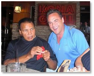 Nick Lowery and Muhammad Ali